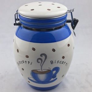 Inspirado Cookie Jar or Biscotti Jar